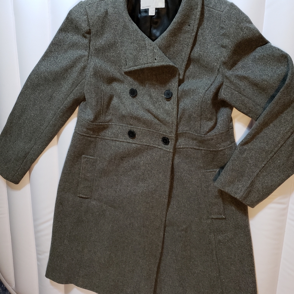 Women's xl gray wool coat. (C1)